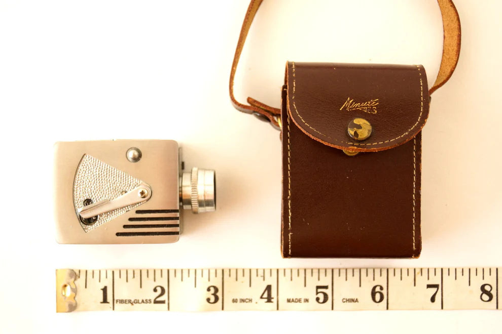 Vintage Universal Camera Minute 16, Sub-Miniature Camera with Original Case (c.1949)