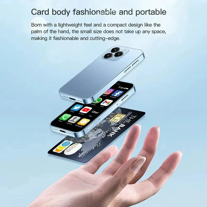 Mini iPhone Small Pocket Cellphone(64GB Storage + 3GB RAM)