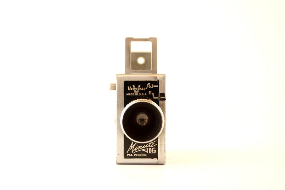 Vintage Universal Camera Minute 16, Sub-Miniature Camera with Original Case (c.1949)